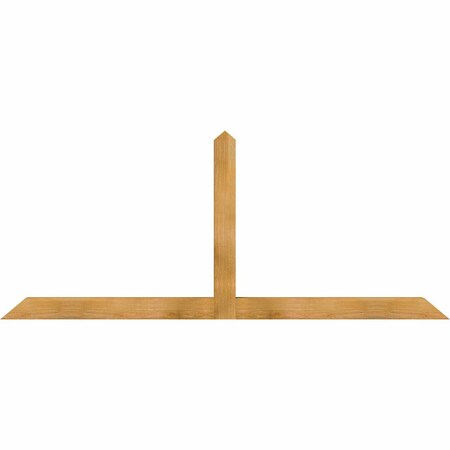 Ekena Millwork Portland Rough Sawn Timber Gable Bracket, Western Red Cedar, 84"W x 35"H x 4"D x 4"F, 10/12 Pitch GBW084X35X0404POR00RWR